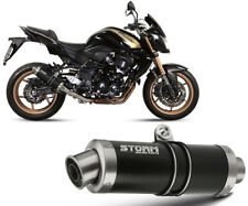 Scarico Storm by Mivv nero Gp acciaio inox per Kawasaki Z 750 R 2011 > 2014