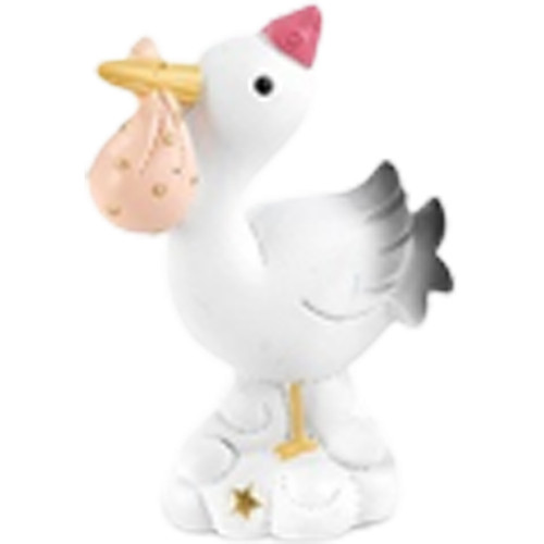 Cicogna con fagotto - fagotto, rosa
