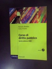 corso di diritto pubblico quinta edizione 2008 barbera - fusaro 8815125957