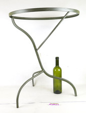 TAVOLINO DI FERRO BATTUTO CON