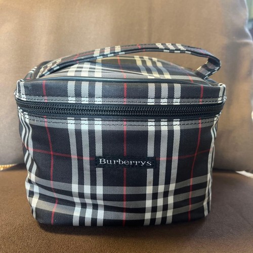 Burberry vanity bag navy - burberry,