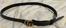 GUCCI GG Black Leather Thin