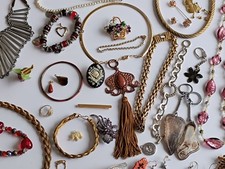 Grand lot bijoux fantaisie vintage  vintage costume jewelry lot brocante