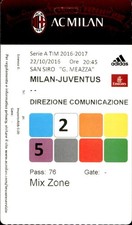 Biglietto stadio AC Milan