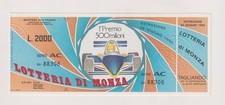 Biglietto Lotteria di Monza -