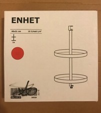 Nuovissima mensola girevole Ikea Enhet, rosso-arancione, 40x21 cm, metallo, 40474025