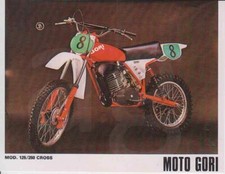 depliant,brochure MOTO GORI 125/ 250 CROSS-  MOTOITALIANE  MOTOCROSS  EPOCA
