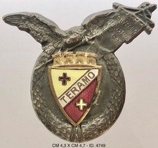 TERAMO CONVEGNO TURISTICO 1908 TOURING CLUB ITALIANO DISTINTIVO SPORTIVO LIBERTY