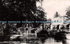 R269695 Padda Boats on the Negombo Canal Ceylon No 50 Plate