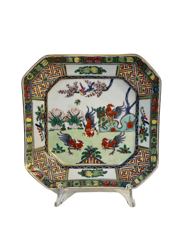 Piattino ceramica decorata - in,