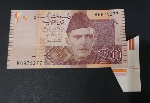 Pakistan vecchio 20re marrone