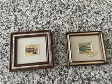 Set 2 Quadretti Foglia Oro