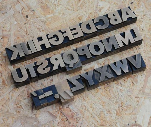 Tipografia blocchi stampa - .a-z,