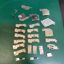 KIT PLACCHE METAL PLATE FERMO FLAT APPLE IPHONE 6 6S 6PLUS PLUS 6G 6+ 6s+ VITI