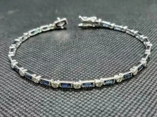 Bracciale tennis zaffiro blu - tennis, e