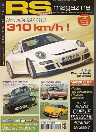 Magazine porsche 997 gt3 - rs,