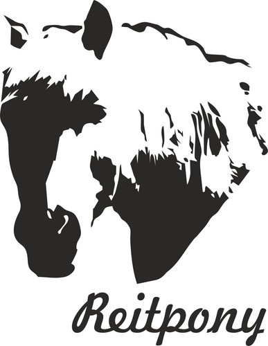 Adesivo auto reitpony anche - auto,