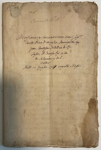 Cheraglio 1767 manoscritto - cheraglio,