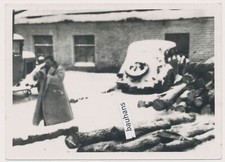 Foto Russia Wehrmacht auto soldato in pelliccia WW2 (8658a)