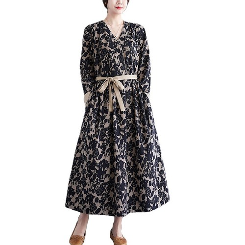 Donna etnico floreale - donna, maxi