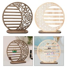 Porta orecchini in legno a 5