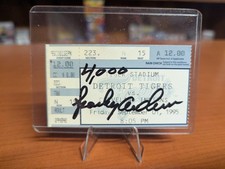 Biglietto autografato Sparky Anderson 4000 Wins Stub Detroit Tigers