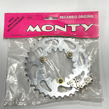 NOS Monty Trialsin Pignone KIT CORONA 36T Acciaio Trial Bike BMX Nuovo