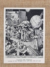 Frammento della Temperanza 1558 Allegoria Pieter Bruegel il Vecchio Stampa 1944