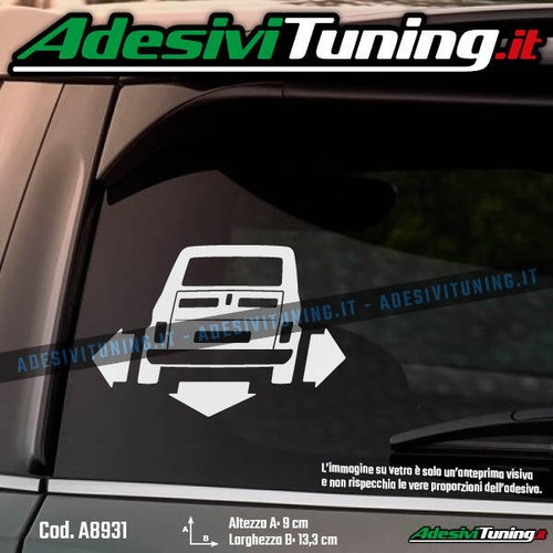 Adesivo down out fiat 126 - down&out,