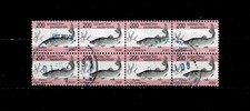 11610- Khazakistan, blocco di 8. Pesci, animali, salmone, edizione 2020