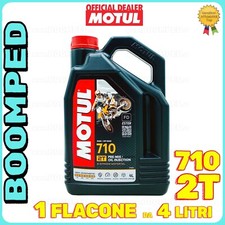 MOTUL 104035 OLIO MOTORE 710 2T 100% SINTETICO MISCELA MOTO E SCOOTER 4 LT MO15