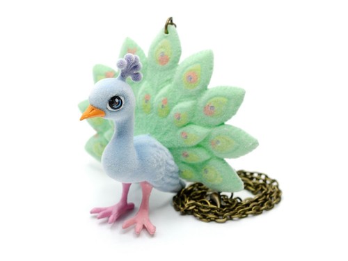 Collana piume pavone - piume,