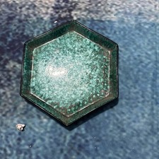 Raro Piatto Esagonale Ceramica