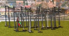 RIVAROSSI 3801 LOTTO 25 PALI TRALICCI CATENARIA FS USATI SCALA H0 1:80