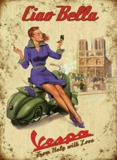 Ciao Bella Vespa Insegna