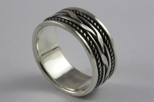 Anello biker massiccio - massiccio, in