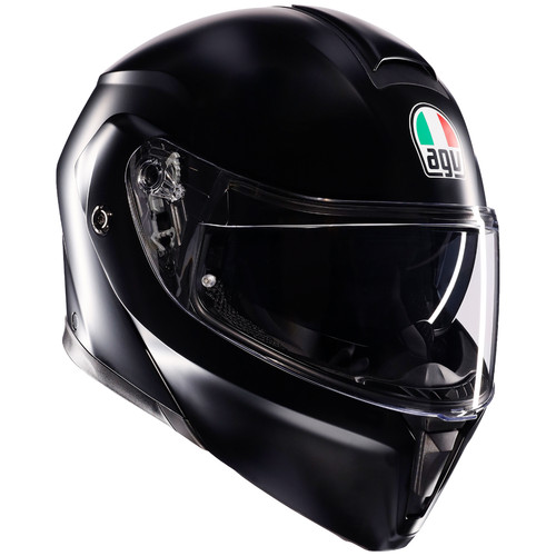Agv streetmodular nero - nero, opaco