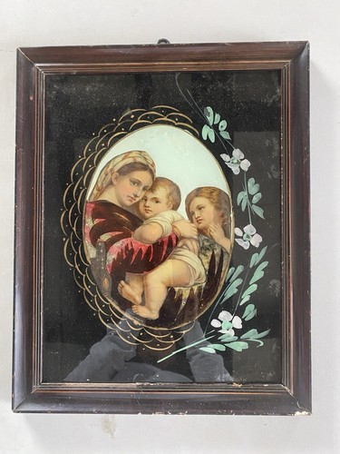 Madonna con bambino vetro - bambino, su