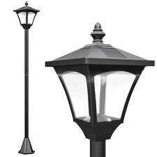 Outsunny Lampione da Giardino Energia Solare Lampada da Esterno LED Automatica