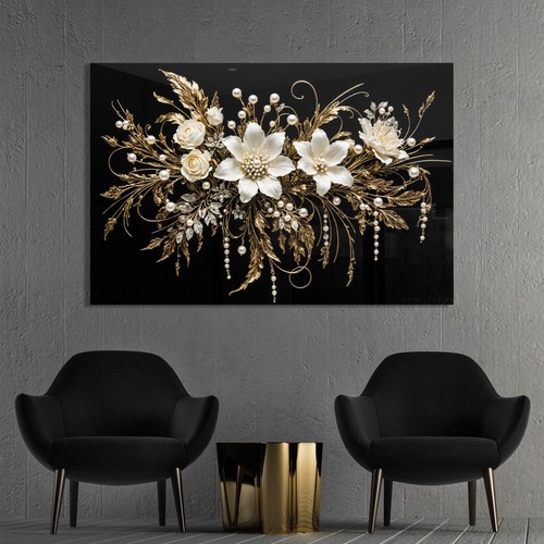 Fiori dorati lusso - ✅,