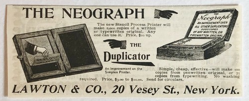 1895 neografo duplicatore - 1895,