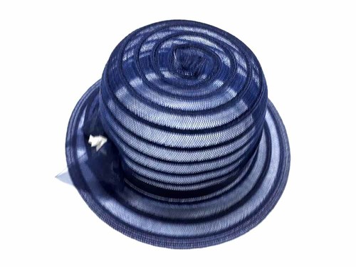 Cappello blu bombetta bambina - blu,