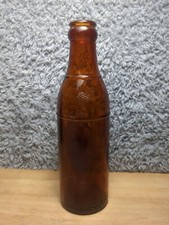 Vintage Owens Illinois Glass Company 1960 Portland pianta ambra bottiglia birra soda 