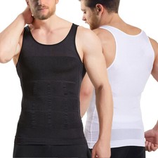 Canottiera maglietta cintura gilet compressione pancia petto modellante corpo dimagrante uomo