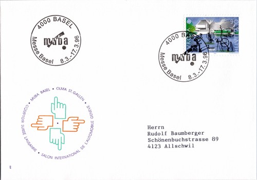 Svizzera lettera sst basilea - lettera,