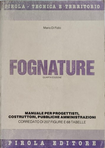 Fognature mario di fidio - fognature, –