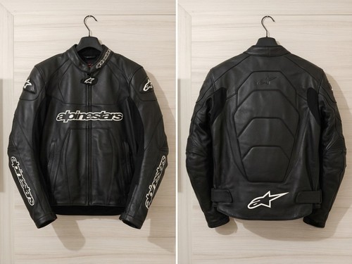 Giacca pelle moto alpinestars - giacca,