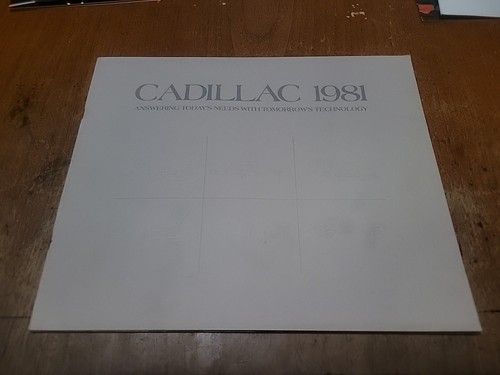 Brochure cadillac 1981 deville - brochure,