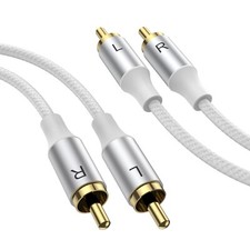 1 m Cavo RCA Stereo Placcato