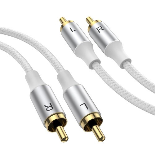 Cavo rca stereo placcato - m,